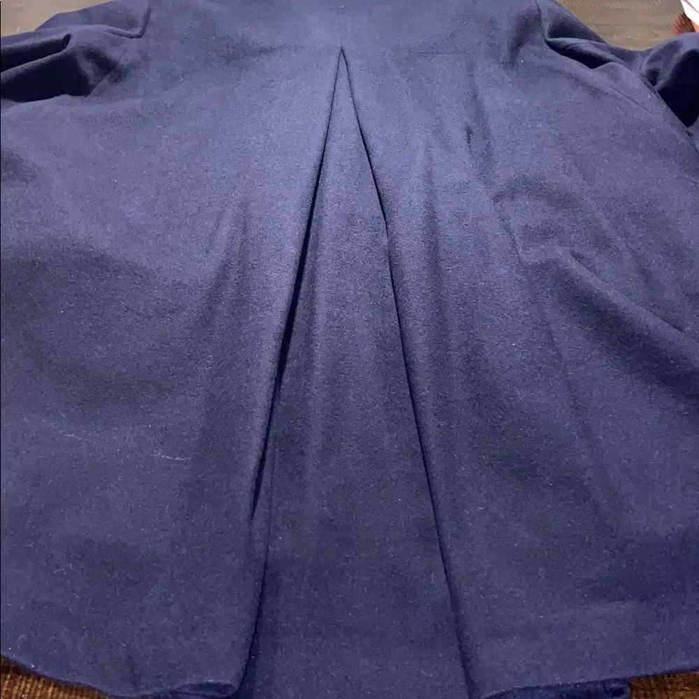 Nwt Lattelier Navy Cashmere Wool Blend Coat Ladies Xl — image 5 of 8